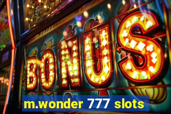 m.wonder 777 slots